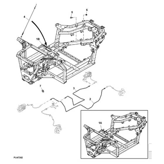 John Deere XUV550 - PC10853 - Frame (040001 - ) - ST911045