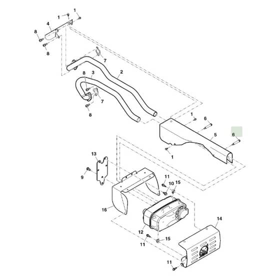 John Deere XUV550 - PC10854 - Muffler - ST563706