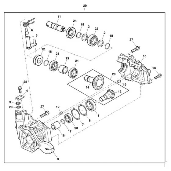 John Deere XUV550 - PC10854 - Rear Transaxle - ST580550