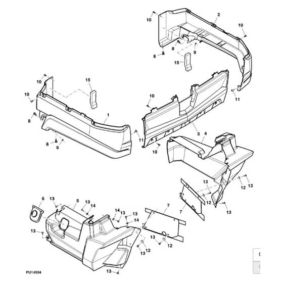 John Deere XUV550 - PC10854 - Panels - ST633621