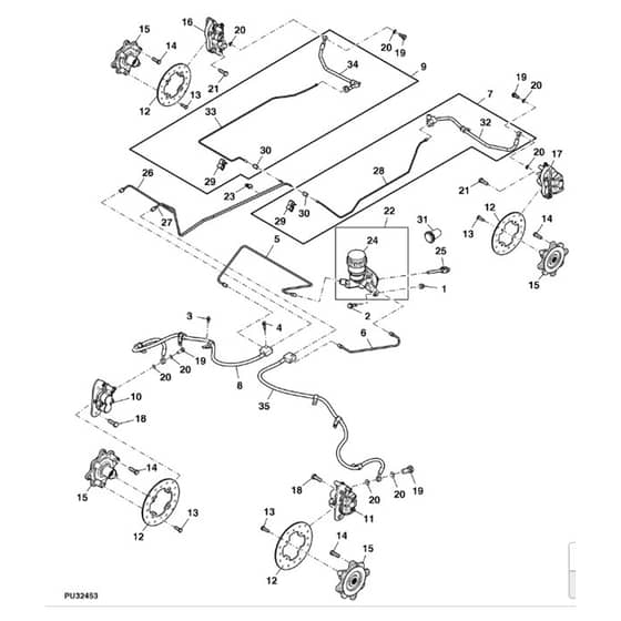 John Deere XUV550 - PC10854 - Front ( - 040000) - ST651003