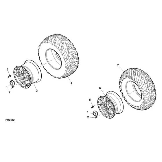 John Deere XUV550 - PC10854 - Wheels - ST657525