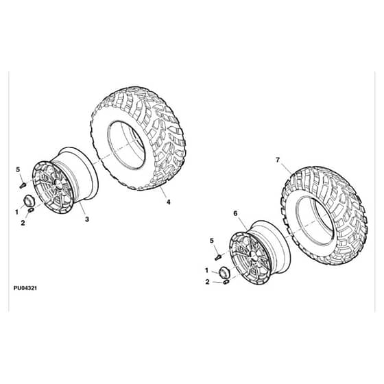 John Deere XUV550 - PC10854 - Wheels - ST696527