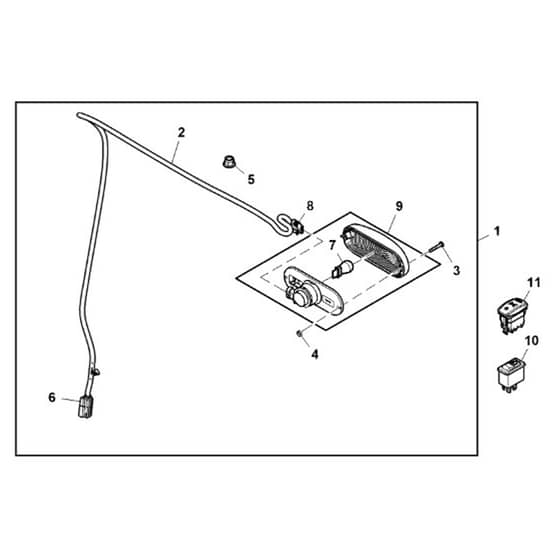 John Deere XUV550 - PC10854 - Tail Light - ST696662