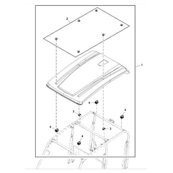 John Deere XUV550 - PC10854 - Occupant Protective - ST731345