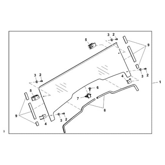 John Deere XUV550 - PC10854 - Windshield Kit - ST810299