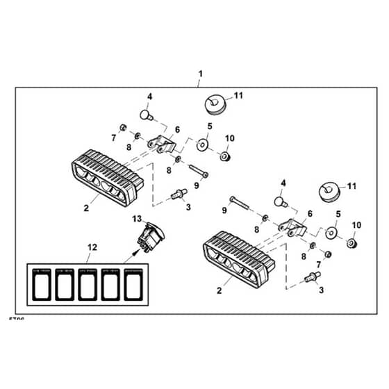 John Deere XUV550 - PC10854 - Led Work - ST888113