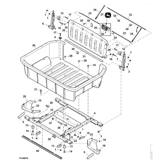 John Deere XUV560 - PC12782 - Cargo Box - ST848376