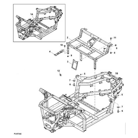 John Deere XUV560 - PC12782 - Frame - ST848744