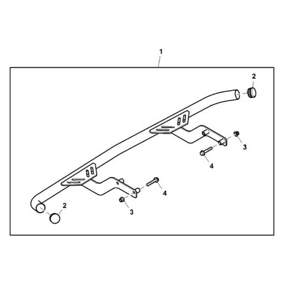 John Deere XUV560 - PC12782 - Rear Bumper - ST851165