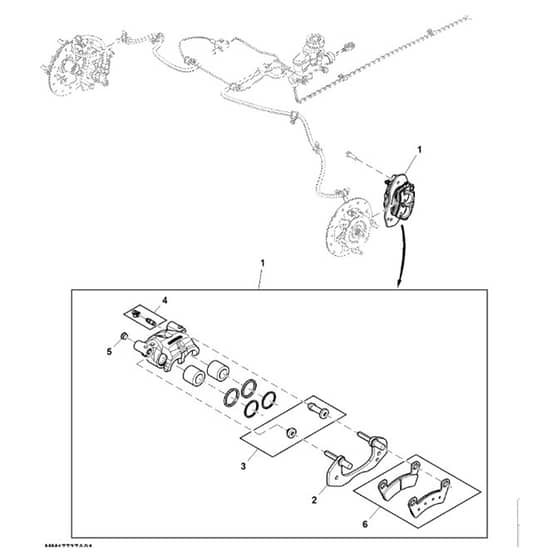 John Deere XUV560 - PC12783 - Caliper Assembly - ST844853