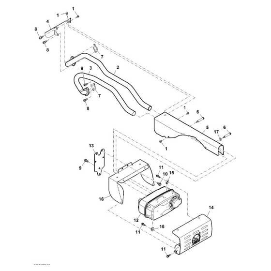 John Deere XUV560 - PC12783 - Muffler - ST847209