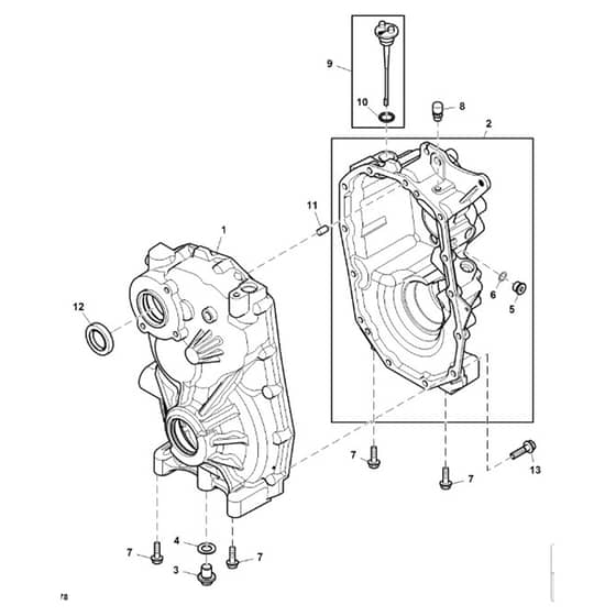 John Deere XUV560 - PC12783 - Transaxle Housing - ST847677