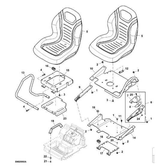 John Deere XUV560 - PC12783 - Seat - ST847711