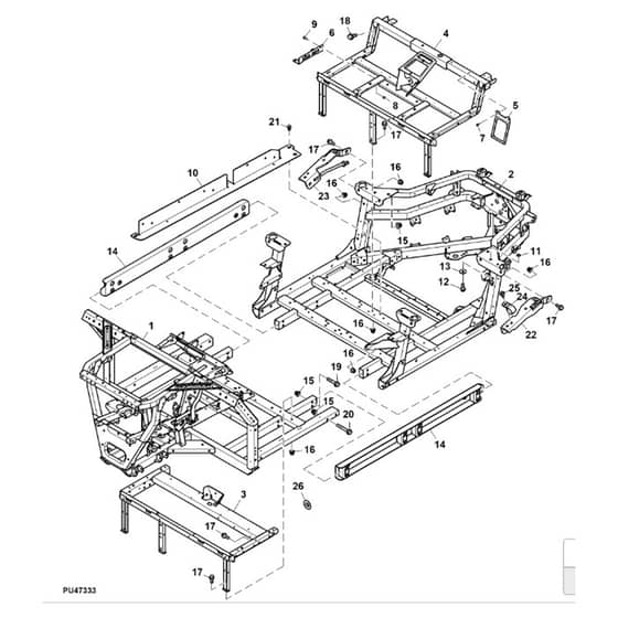 John Deere XUV560 - PC12783 - Frame - ST848742