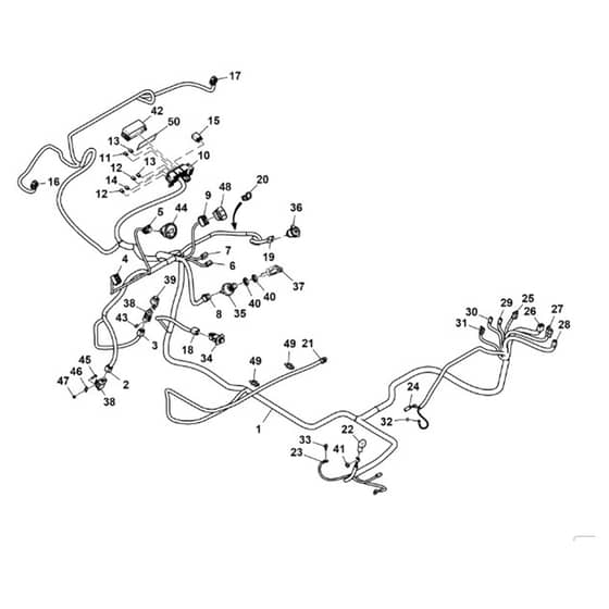 John Deere XUV560 - PC12783 - Chassis Wiring - ST896958