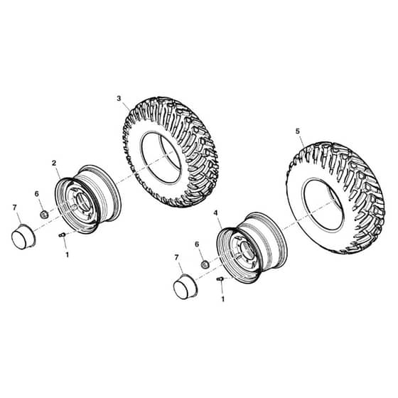 John Deere XUV560E - PC13268 - Wheels - ST705135