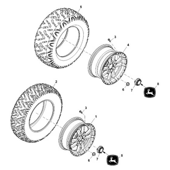 John Deere XUV560E - PC13268 - Wheels - ST847697