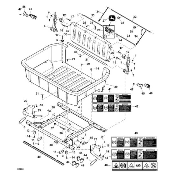 John Deere XUV560E - PC13268 - Cargo Box - ST893206