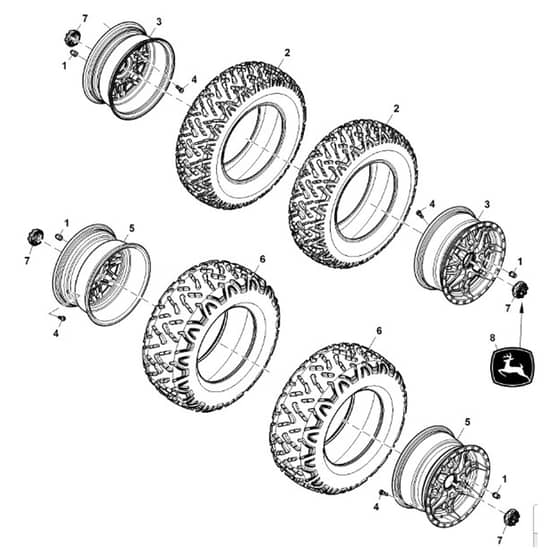 John Deere XUV560E - PC13268 - Wheels - ST966270