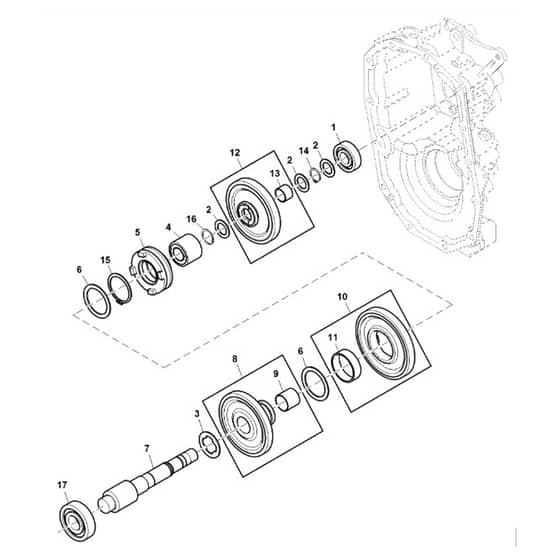 John Deere XUV560E - PC13269 - Reduction Shaft - ST890148