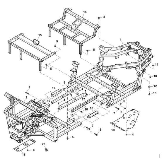 John Deere XUV560E - PC13269 - Frame - ST890216