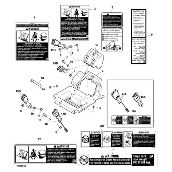 John Deere XUV560E - PC13269 - Panels - ST893565