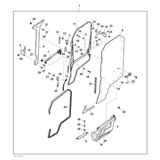 John Deere XUV560E - PC13269 - Door Kit - ST904675
