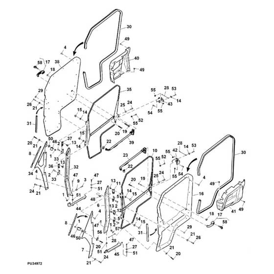 John Deere XUV560E - PC13269 - Front Door - ST927818