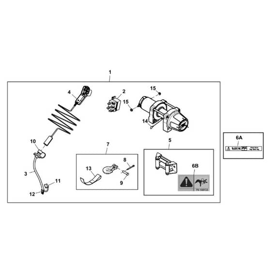 John Deere XUV560E - PC16085 - Winch Kit - ST1004015