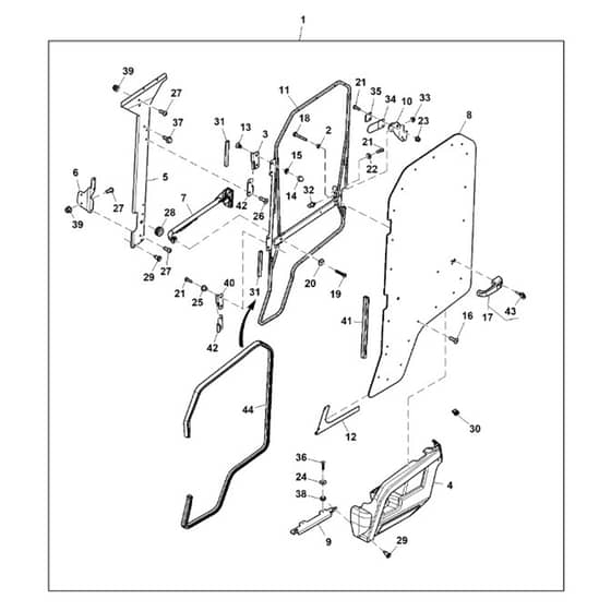 John Deere XUV560E - PC16085 - Door Kit - ST1009094