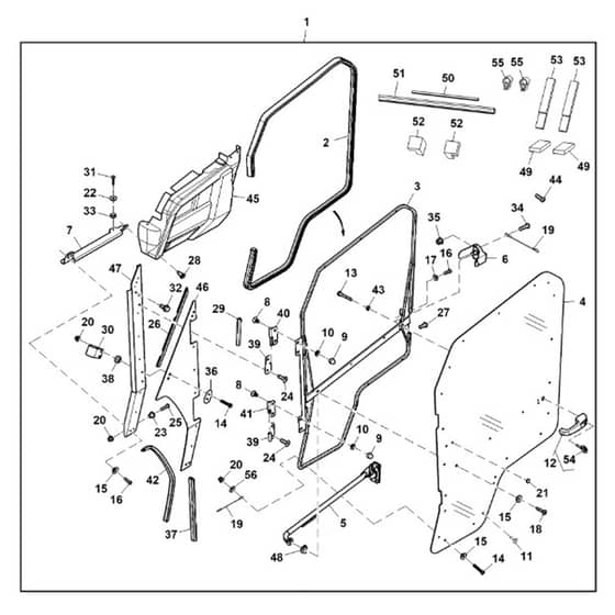 John Deere XUV560E - PC16085 - Door Kit - ST1009095