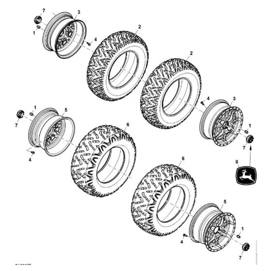 John Deere XUV560E - PC16086 - Wheels - ST1003084