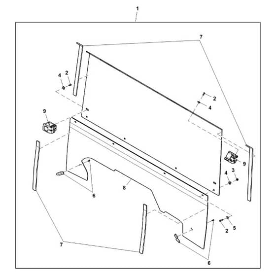 John Deere XUV560E - PC16086 - Panel Kit - ST1008741