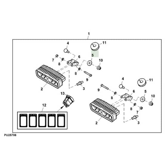 John Deere XUV590E - PC13270 - Led Work - ST868651
