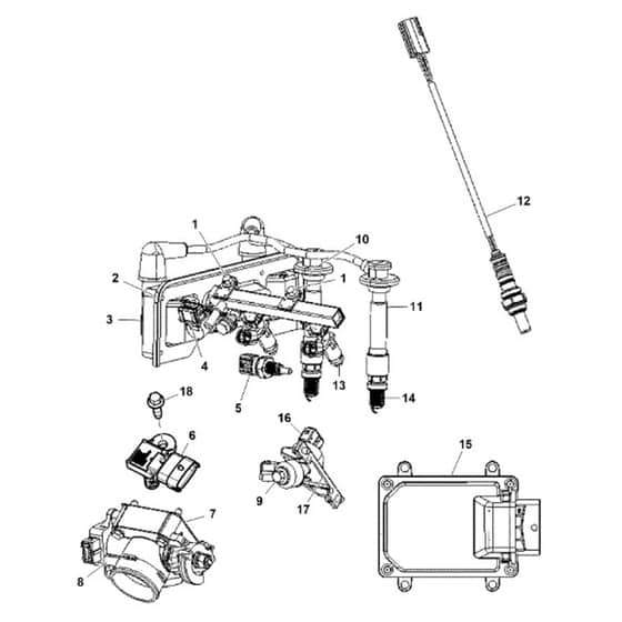John Deere XUV590E - PC13270 - Electronic Fuel - ST890437