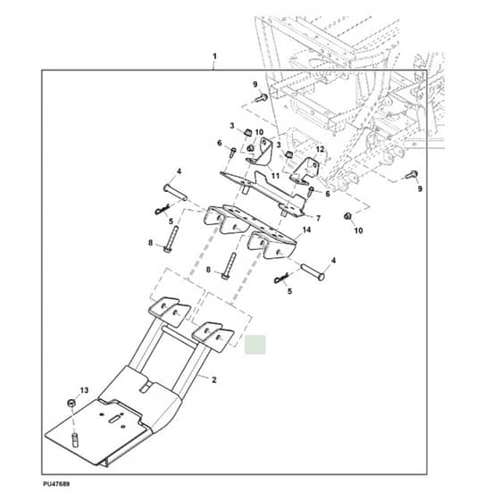 John Deere XUV590E - PC13272 - Front Blade - ST731880