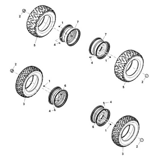 John Deere XUV590E - PC16083 - Wheels - ST1003103
