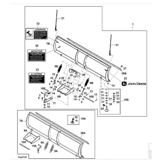 John Deere XUV590E - PC16083 - Front Blade - ST1009056