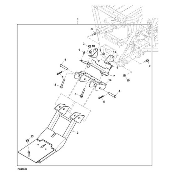 John Deere XUV590E - PC16083 - Front Blade - ST731880
