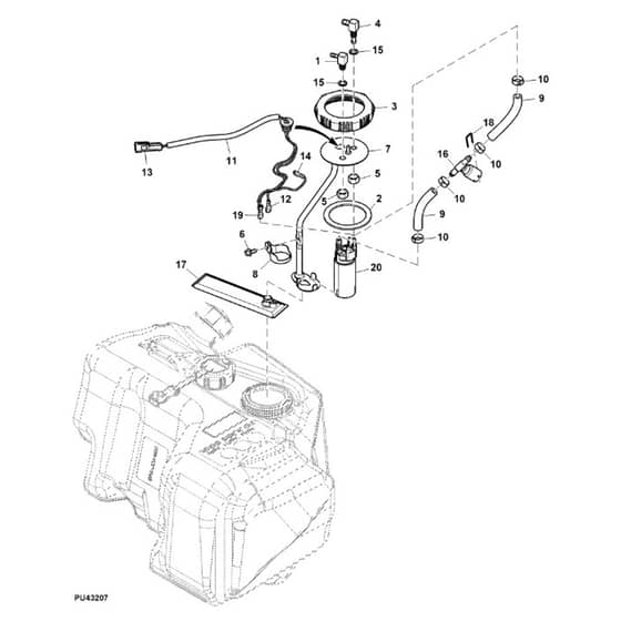 John Deere XUV590E - PC16087 - Fuel Pump - ST1000585