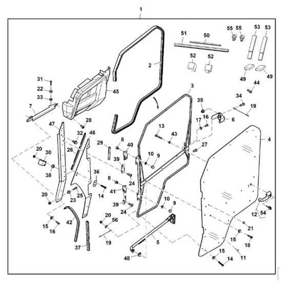 John Deere XUV590E - PC16087 - Door Kit - ST1009095