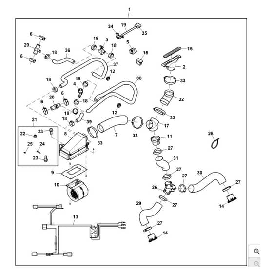 John Deere XUV590E - PC16087 - Heater Kit - ST927464