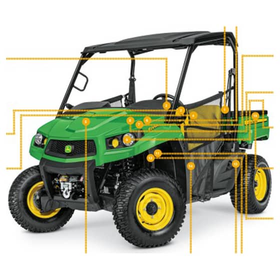 John Deere XUV590E S.N. -040000 Gator - Quick Reference Guide