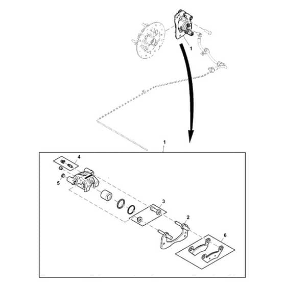 John Deere XUV590i - PC12784 - Rear Brake - ST844807