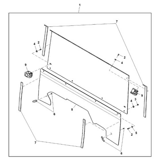 John Deere XUV590i - PC12784 - Panel Kit - ST849090