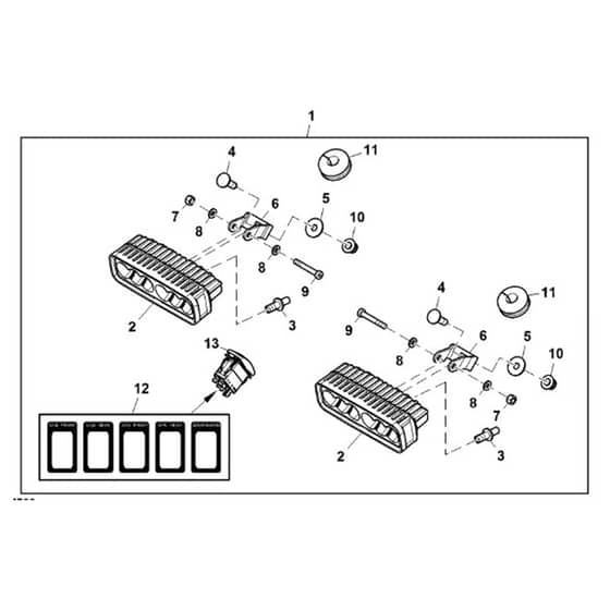 John Deere XUV590i - PC12784 - Led Work - ST888113