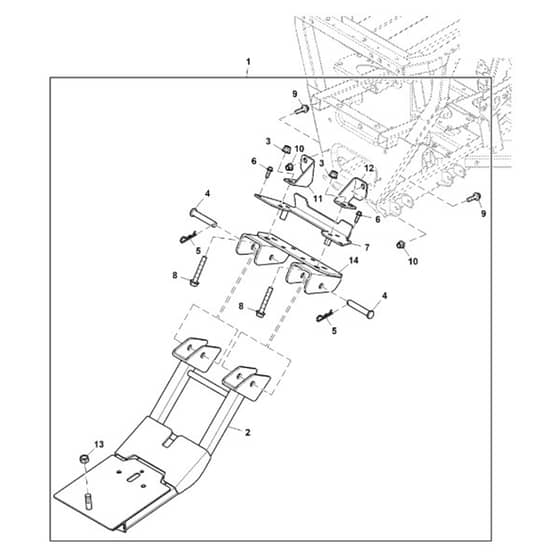 John Deere XUV590i - PC12785 - Front Blade - ST731880