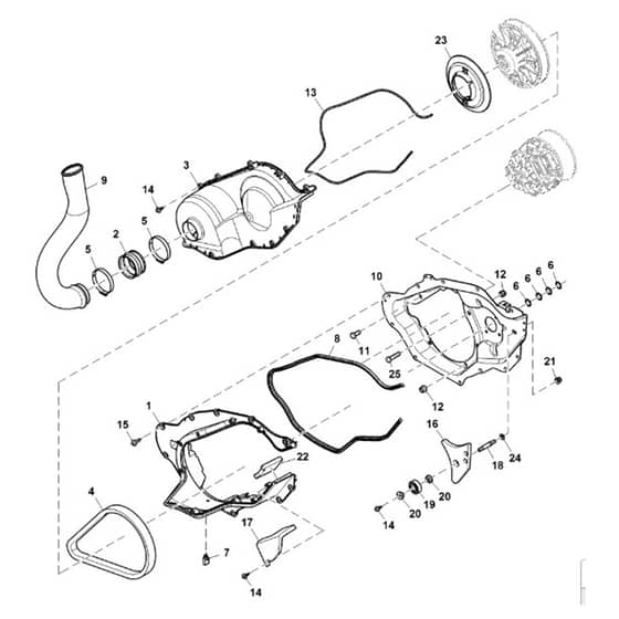 John Deere XUV590i - PC12785 - Clutch Housing - ST845575