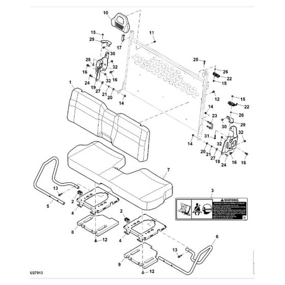 John Deere XUV590i - PC12785 - Seat - ST847715